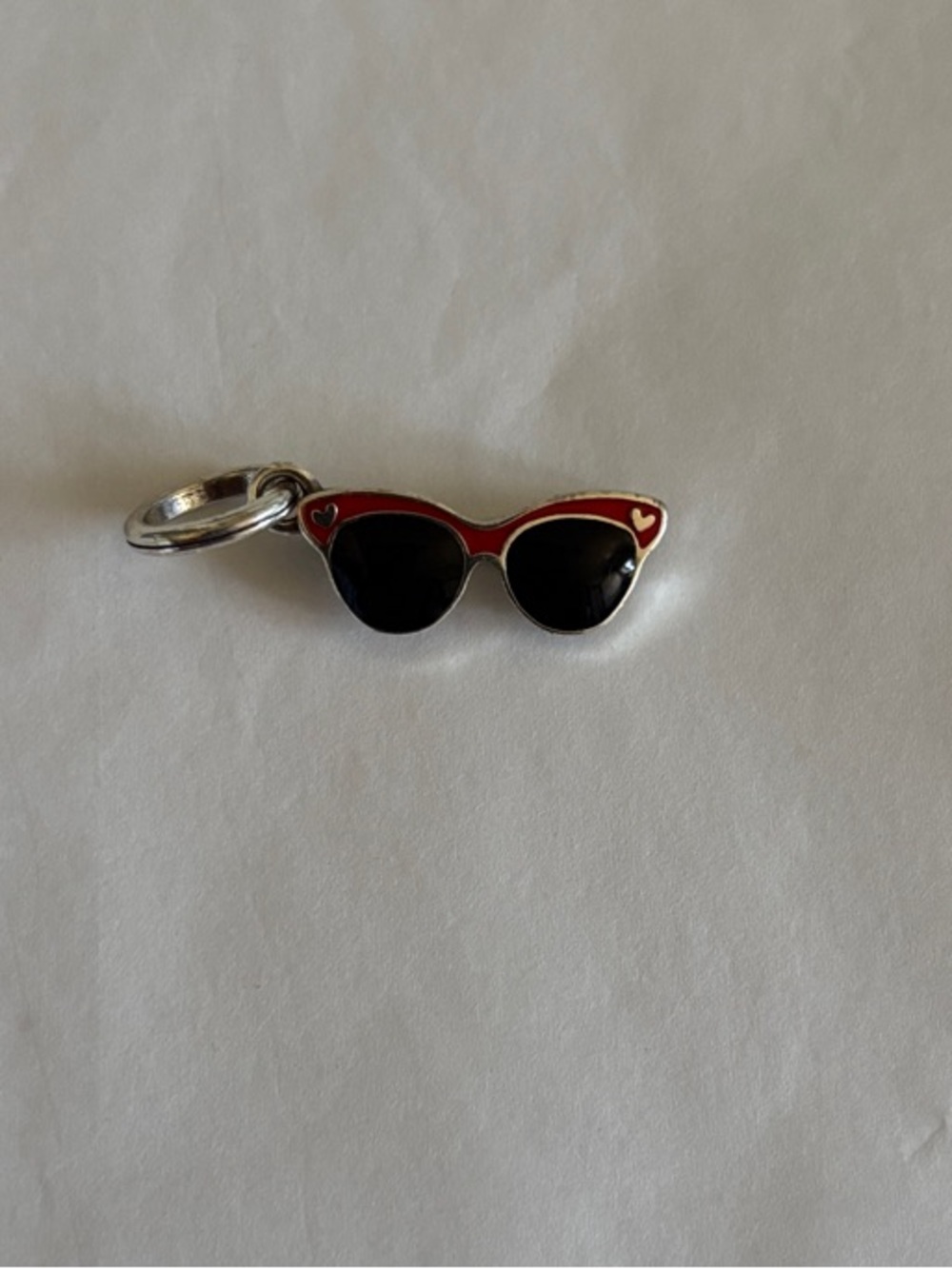 Brighton Red and Black Cat-Eye Sunglasses Charm - Used
